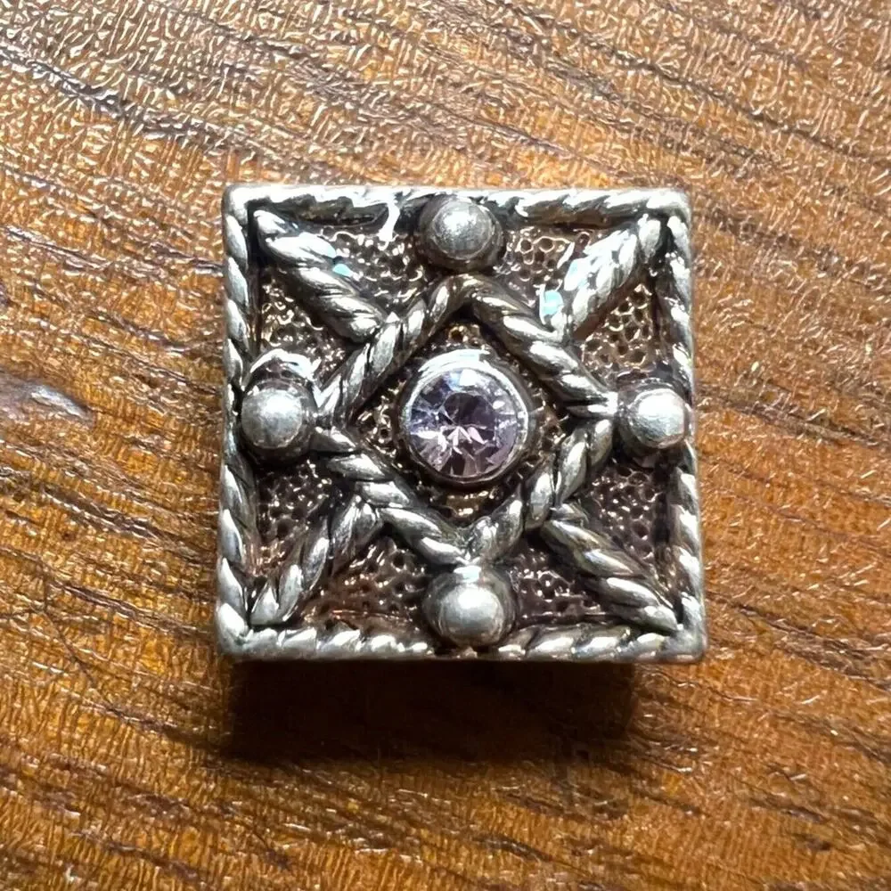 Jewelry Making Lot Square Metal Rhinestone Crystal Embellishment Earring Finding